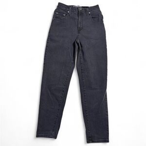 Levi’s SilverTab Mom Jeans Light Wash Black High Rise Tapered Womens 26